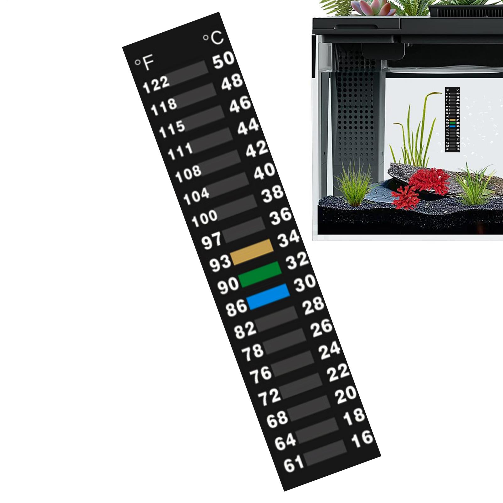 Stick On Temperature Strip LCD - Planted Aquarium Temperature ulasan dan harga