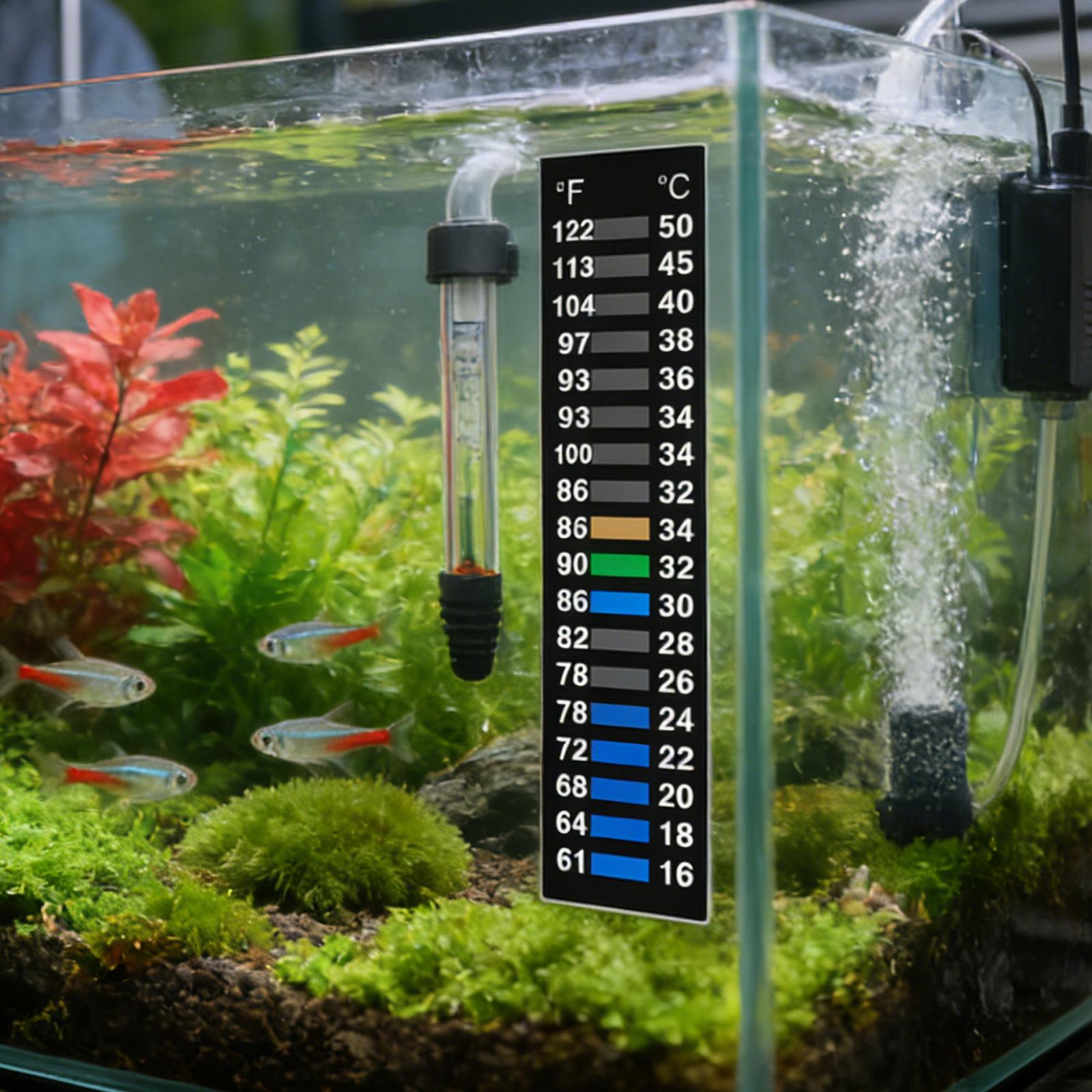 Stick On Temperature Strip LCD - Planted Aquarium Temperature ulasan dan harga