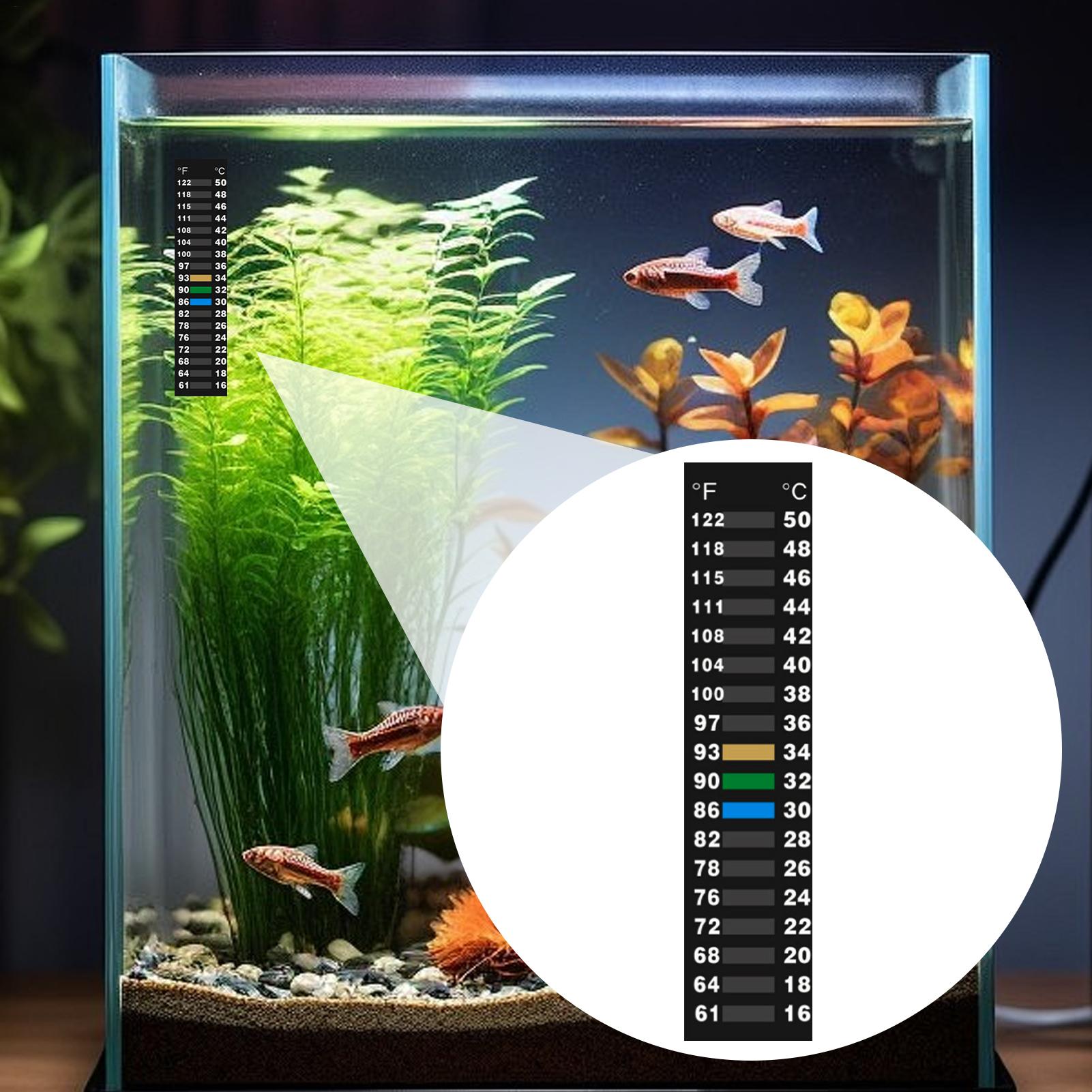 Stick On Temperature Strip LCD - Planted Aquarium Temperature ulasan dan harga