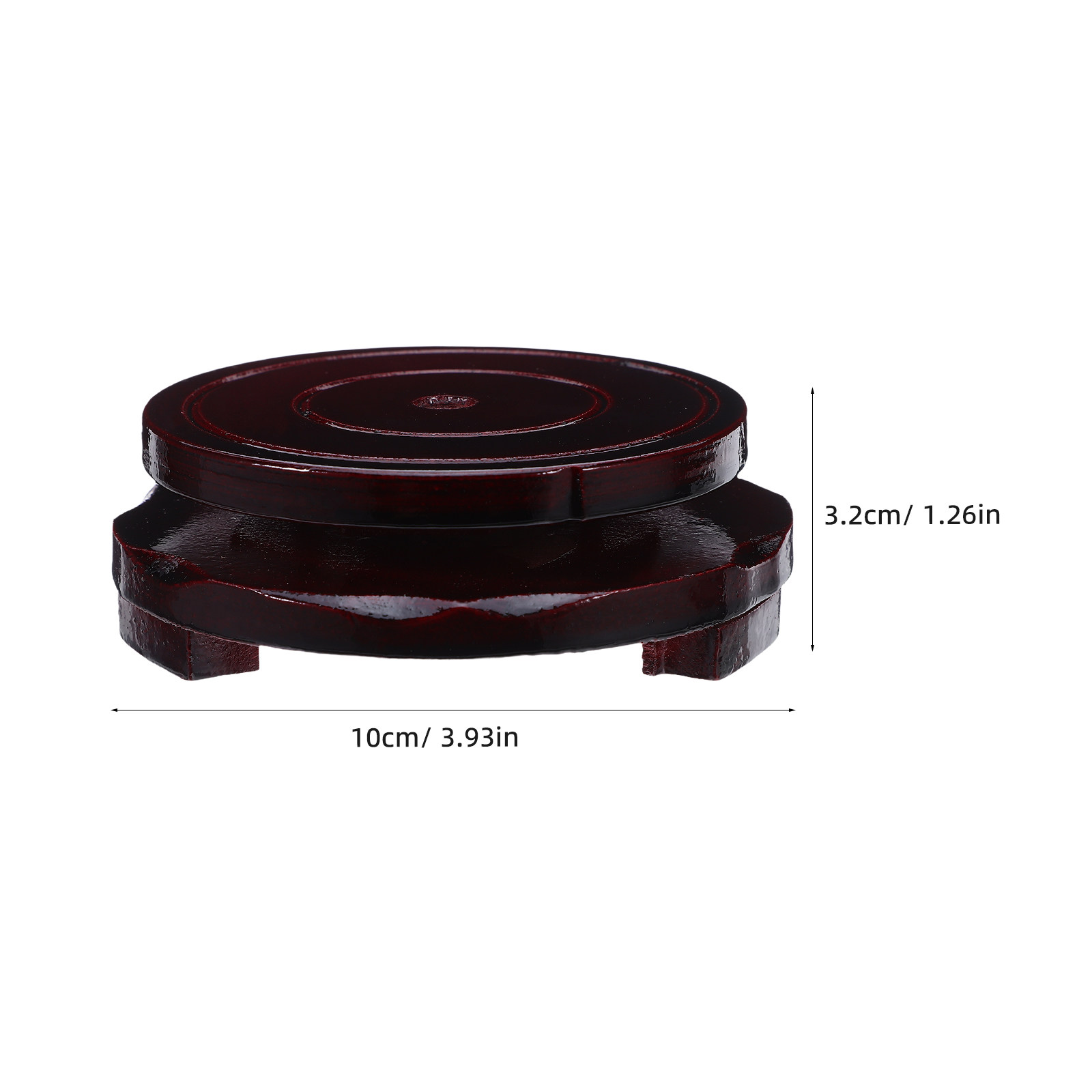 2Pcs 8Cm Round Rotating Wood R - Planted Aquarium Bowl ulasan dan harga