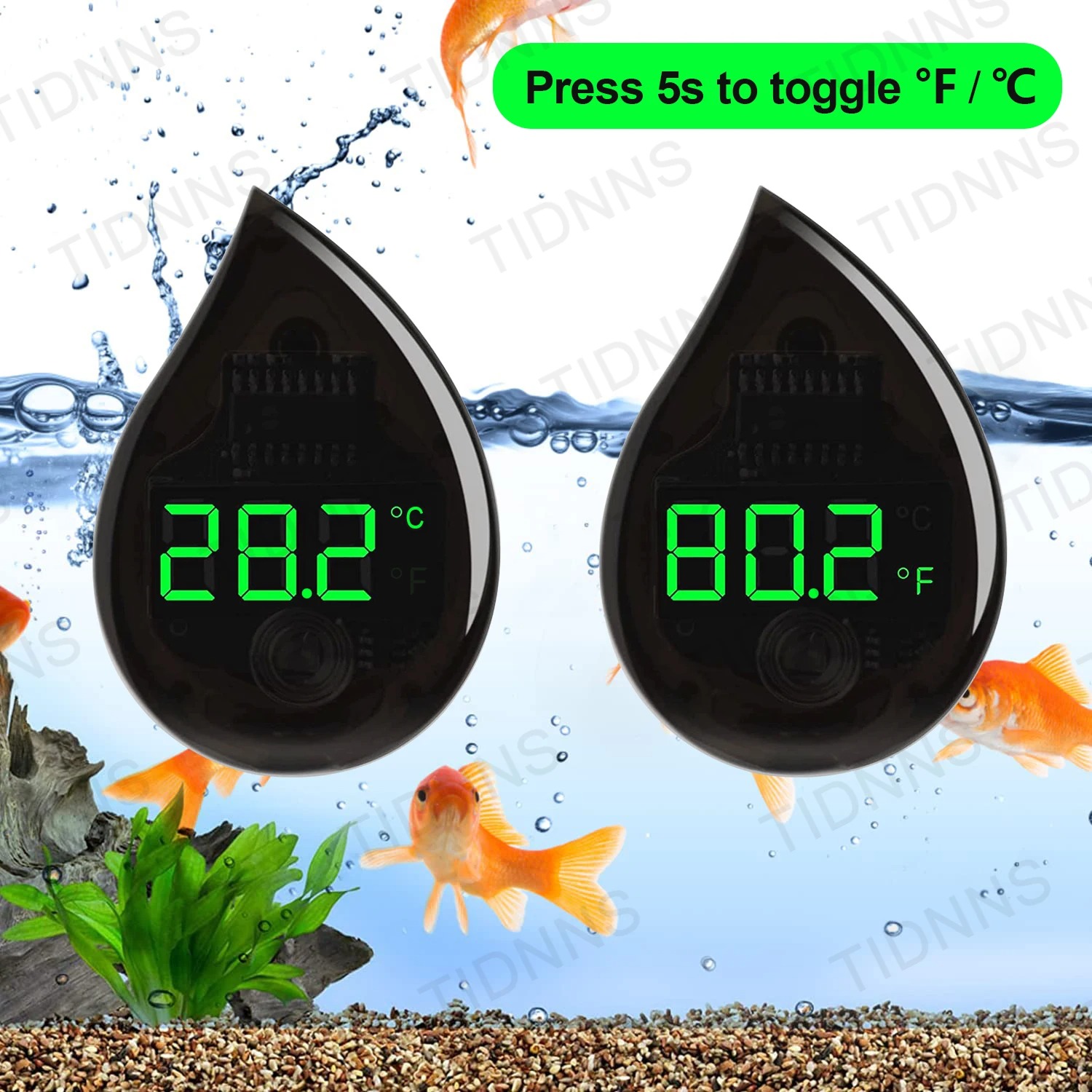 Aquarium Self-Adhesive Thermom - Planted Aquarium Temperature ulasan dan harga