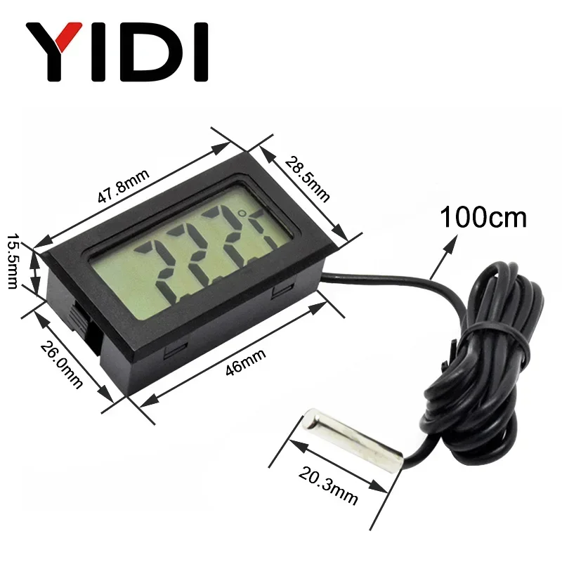 Mini LCD Digital Thermometer H - Planted Aquarium Temperature ulasan dan harga