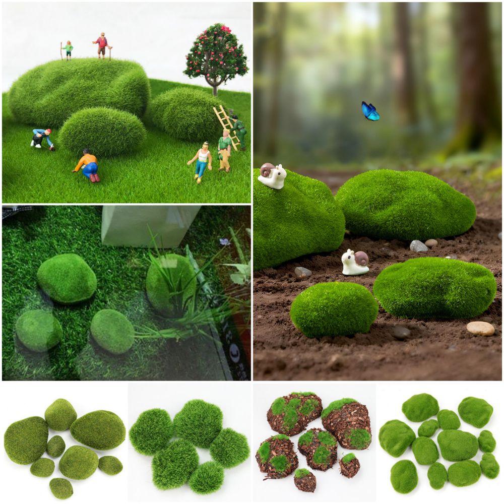 2/4/6/10PCS Green Artificial M - Planted Aquarium Models ulasan dan harga