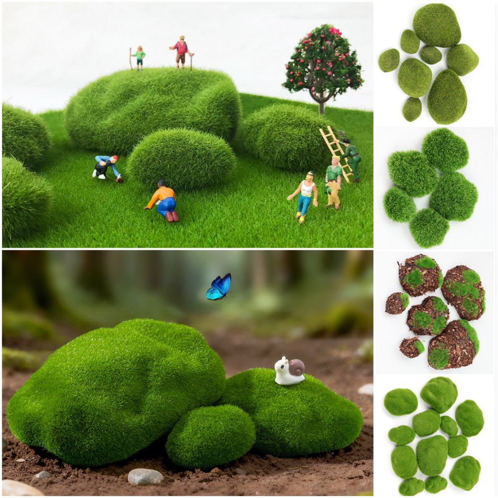 2/4/6/10PCS Green Artificial M - Planted Aquarium Models ulasan dan harga