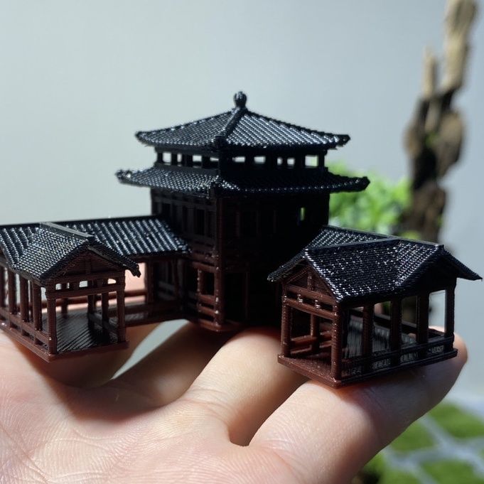 Plastics Chinese Style Ancient - Planted Aquarium Models ulasan dan harga