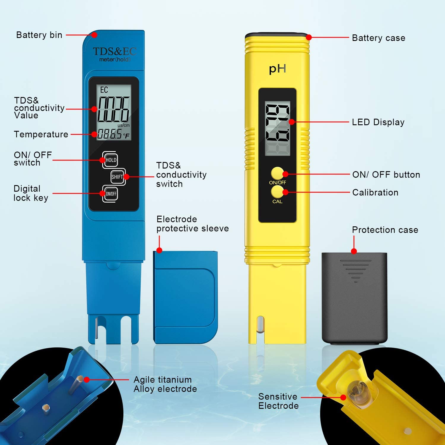 Digital PH /TDS/ EC Meter Test - Planted Aquarium Temperature ulasan dan harga