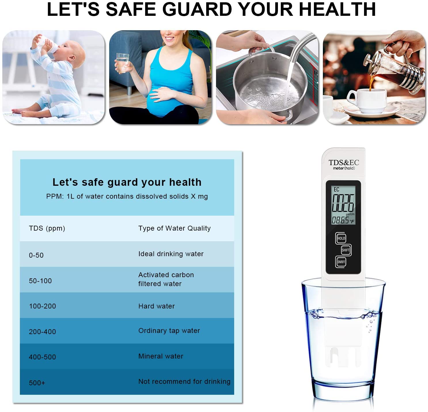 Digital PH /TDS/ EC Meter Test - Planted Aquarium Temperature ulasan dan harga