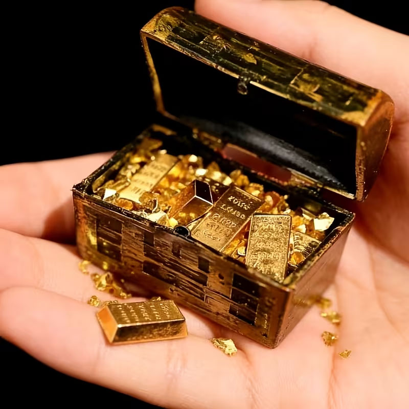 1 Set of Mini Pirate Treasure  - Planted Aquarium Models ulasan dan harga