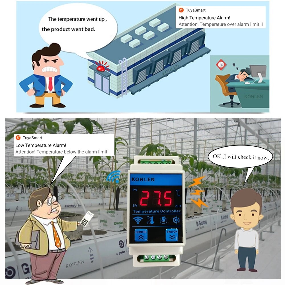 Tuya WIFI Temperature Sensor T - Planted Aquarium Temperature ulasan dan harga