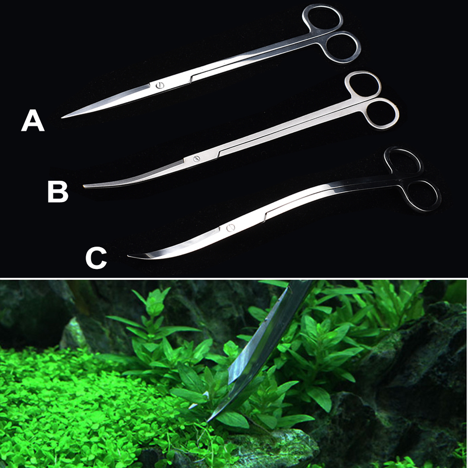 25cm Stainless Steel Aquarium  - Planted Aquarium Tools ulasan dan harga