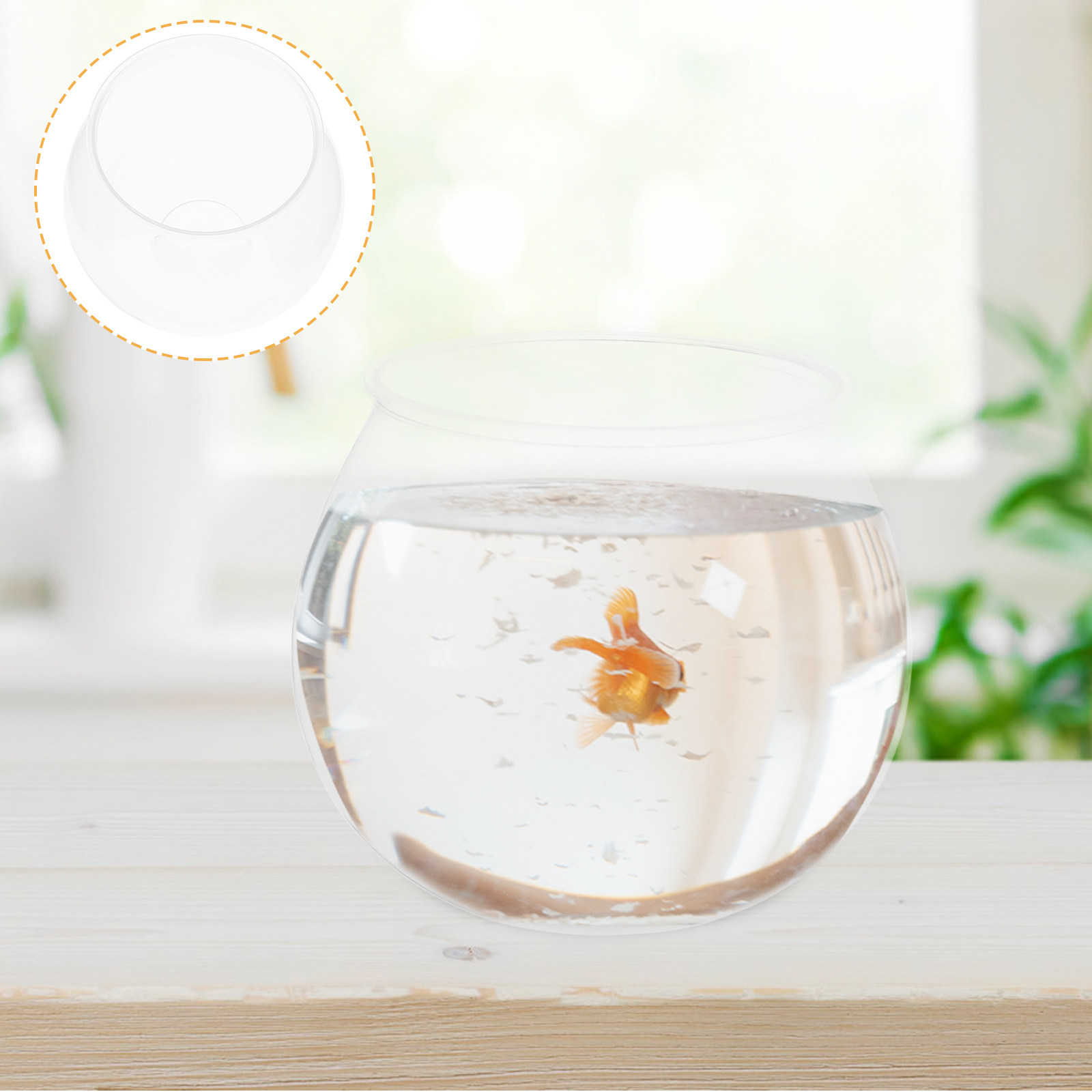 4Pcs Mini Plastic Fish Tank Cl - Planted Aquarium Bowl ulasan dan harga