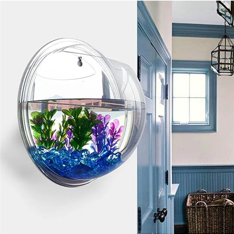 Transparent acrylic hanging wa - Planted Aquarium Bowl ulasan dan harga