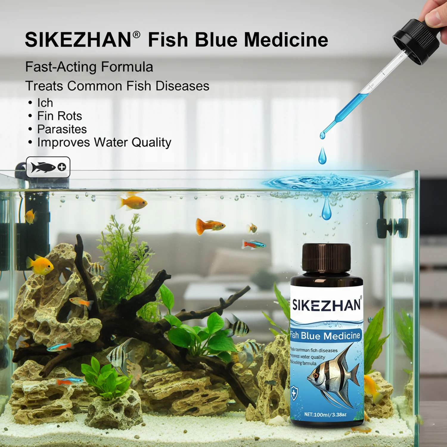 500ml Methylene Blue Solution  - Planted Aquarium Tools ulasan dan harga