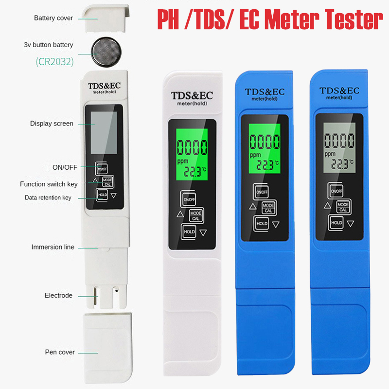 3 in 1 TEMP/TDS/EC Meter Teste - Planted Aquarium Temperature ulasan dan harga