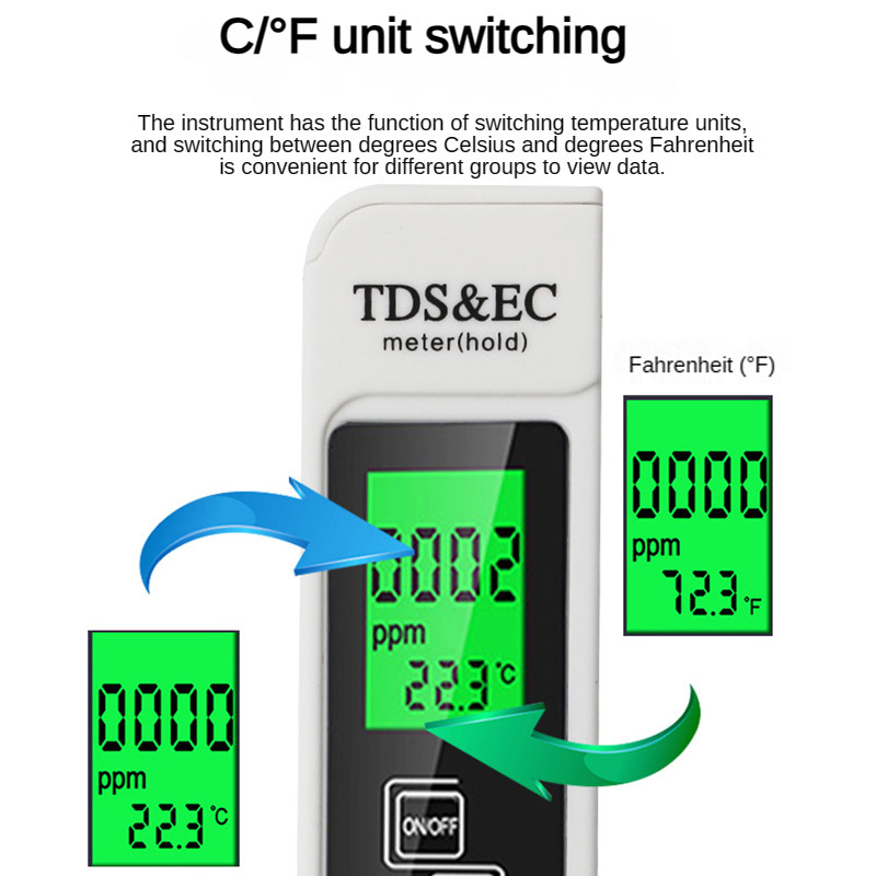 3 in 1 TEMP/TDS/EC Meter Teste - Planted Aquarium Temperature ulasan dan harga