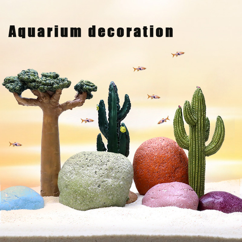 Fish Tank Decoration Aquarium  - Planted Aquarium Models ulasan dan harga