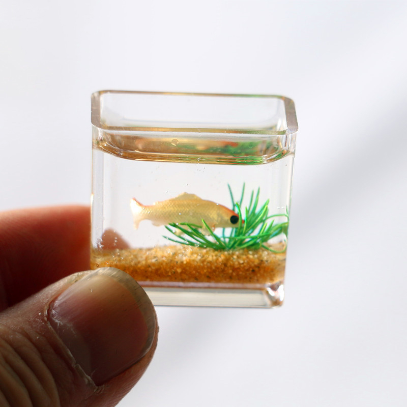 1Pc 1:12 Mini DollHouse Simula - Planted Aquarium Models ulasan dan harga
