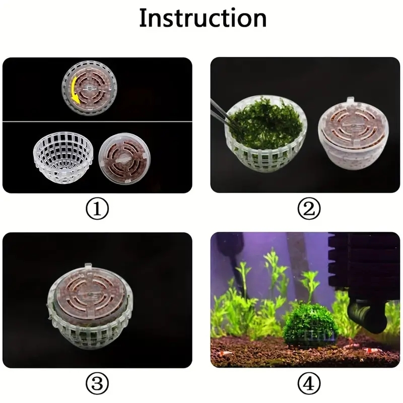 2pc Aquarium Moss Ball Holder, - Planted Aquarium Models ulasan dan harga