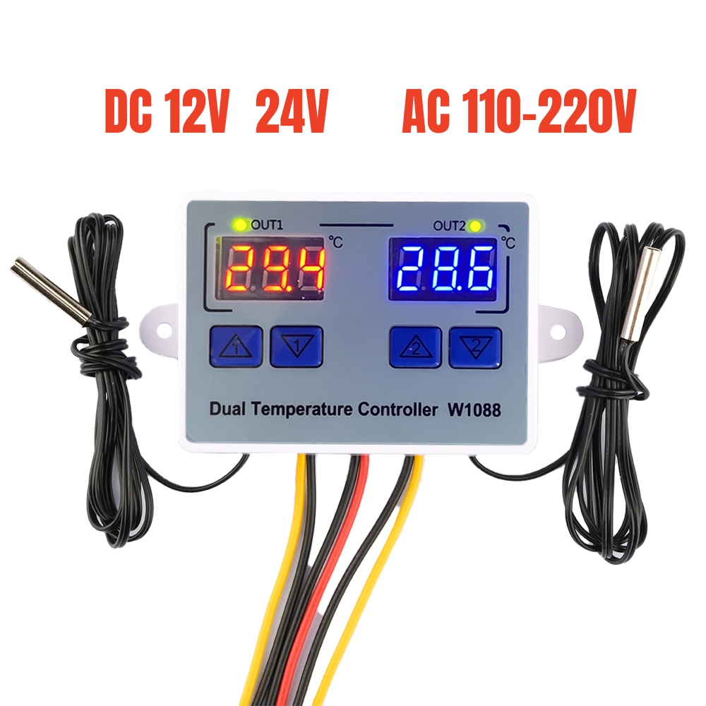 W1088 Dual LED Digital Tempera - Planted Aquarium Temperature ulasan dan harga