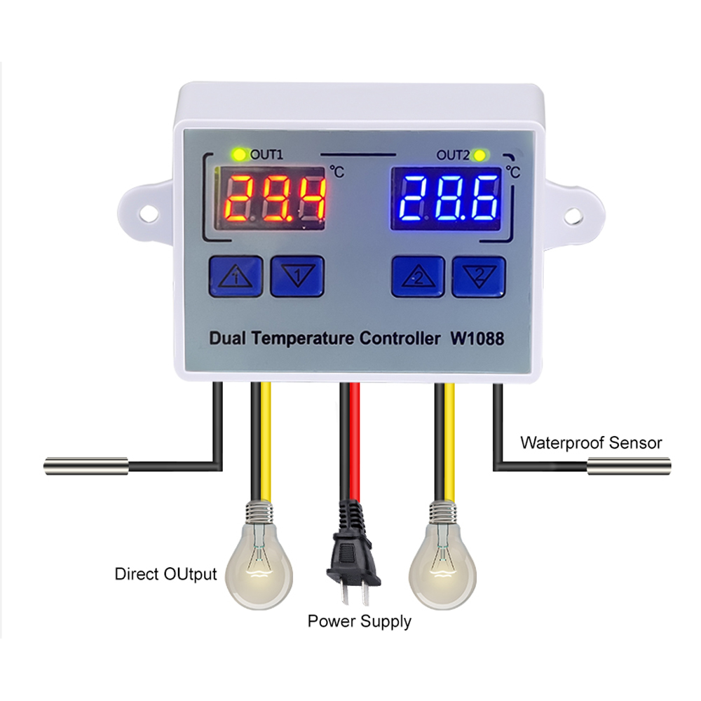 W1088 Dual LED Digital Tempera - Planted Aquarium Temperature ulasan dan harga